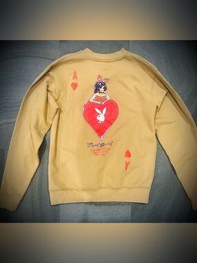 Playboy X Color Bars Ace of Hearts Crewneck Sweatshirt Anime Playboy Club Tokyo